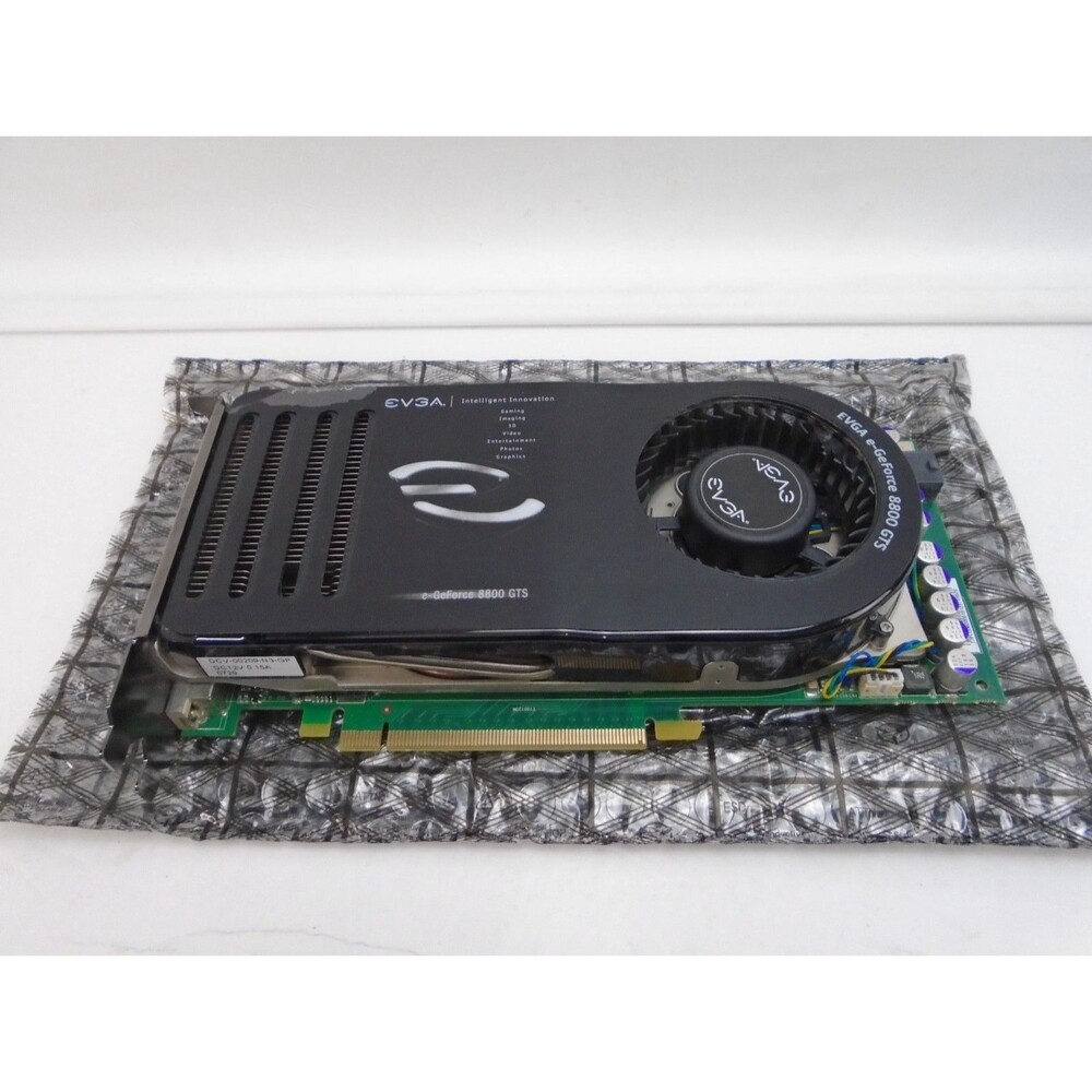 EVGA e-Geforce 8800 GTS PCI E GPU Graphics Card Cleaned and new Arctic M4 Paste